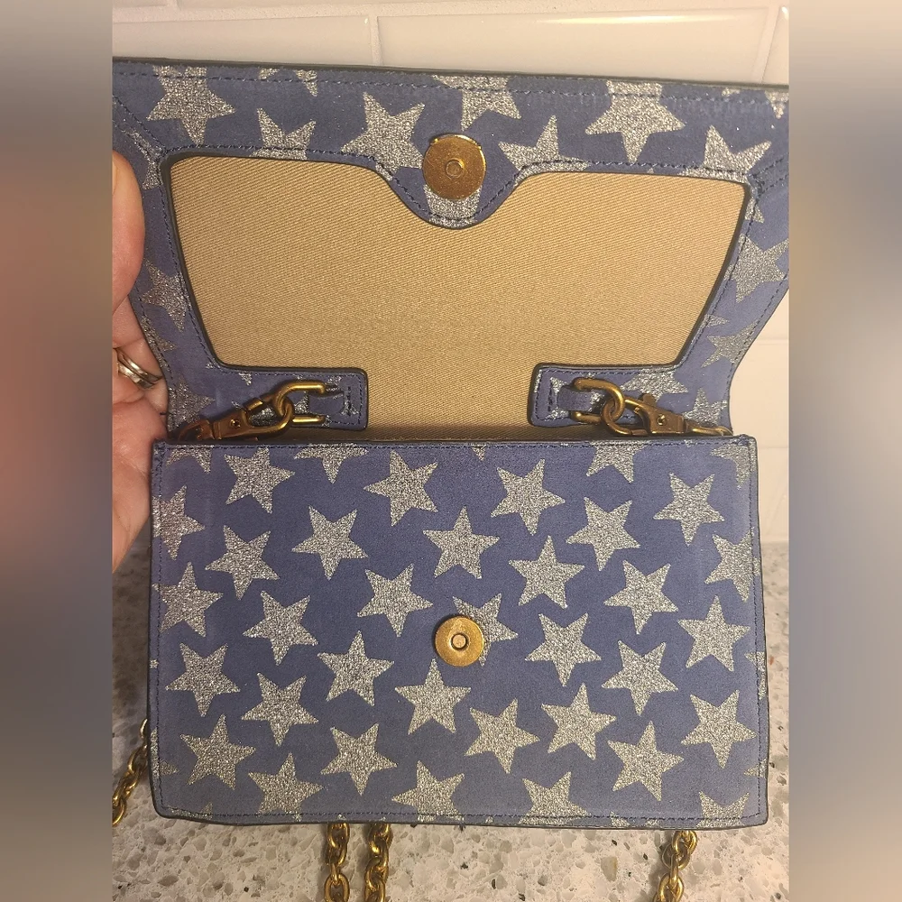 Jcrew Harrison Clutch Convertible Crossbody Bag Stars Italy